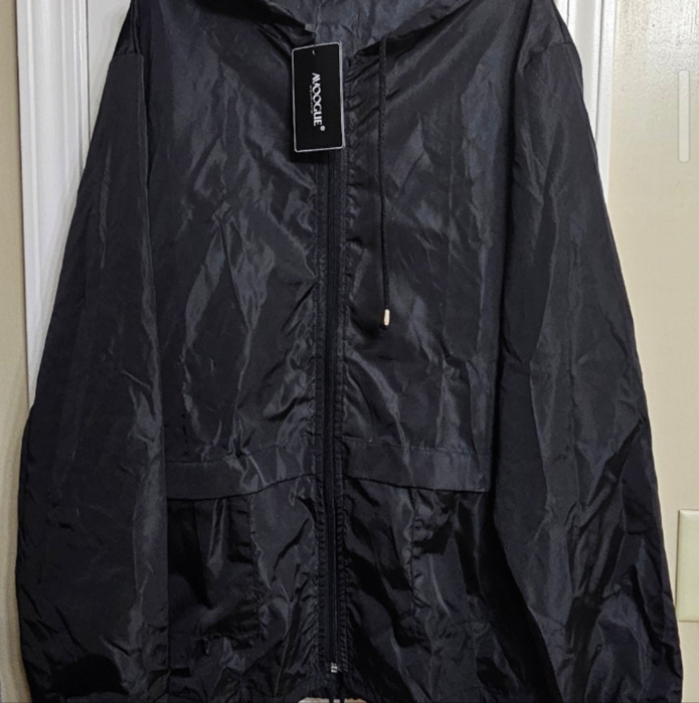 NWT- XL Black Rain Jacket